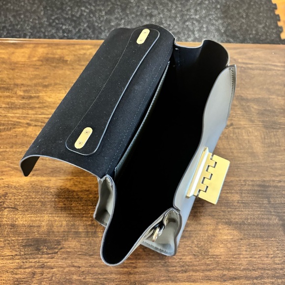 Zac Posen Eartha Top Handle Leather Crossbody Moss Green - Picture 10 of 15